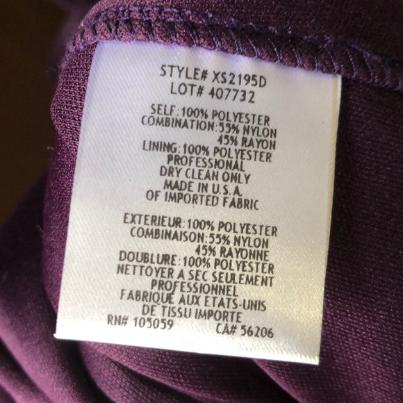 Deep Purple Bridesmaid Dress - Picture 5 of 7